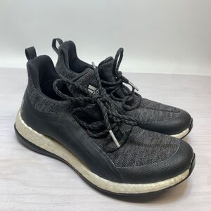 Adidas Shoes Womens 7.5 Pureboost XG 2 Running‎ Sneaker Black Low Lace Up BD7195